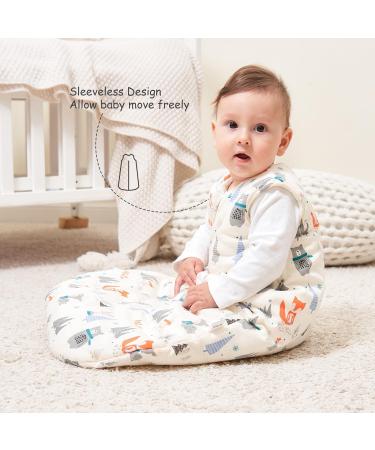 Looxii 3.5 TOG Baby Sleeping Bag in Beige | 100% Cotton Newborn Sleepsack for Boys and Girls 18-24 Months - Buy Online on GoSupps.com
