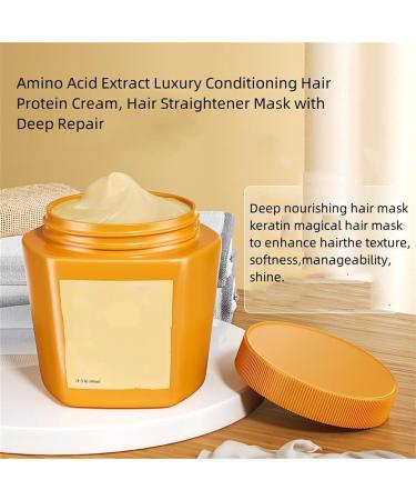 Amino Acid Essence Luxury Nourishing Hair Protein Cream Amino Acid Moisturizing Repair Hair Care Conditioner 500 ml Repairing Essence Hair Mask for Dry and Damaged Hair - Buy Online on GoSupps.com