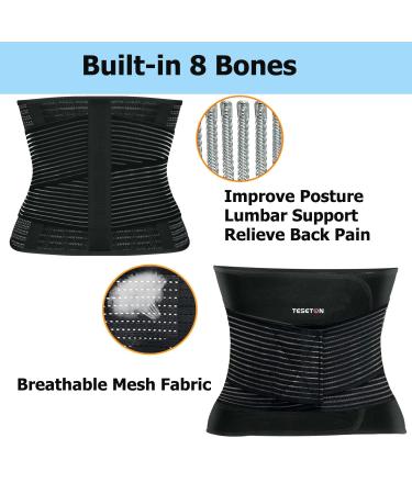 Back Brace for Men & Women | Support Belt for Pain Relief Scoliosis & Sciatica | Adjustable XXXL Size | Durable Back Stretcher - Buy Online on GoSupps.com