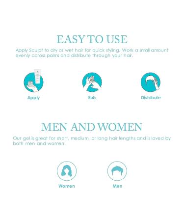 Onesta Hair Care Sculpt Medium Hold Gel - 5 Fl Oz | Long-Lasting Control and Shine for All Hair Types - Buy Online on GoSupps.com