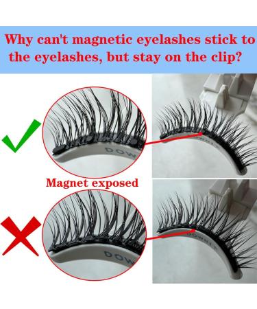 Onewly Magnetic Eyelashes 2 Pairs Reusable Magnetic Eyelash Kit Each Eyelash Has 5 Layers of Magnetism Dual Magnetic Lashes Magnetic Eyelashes Natural Look - Buy Online on GoSupps.com