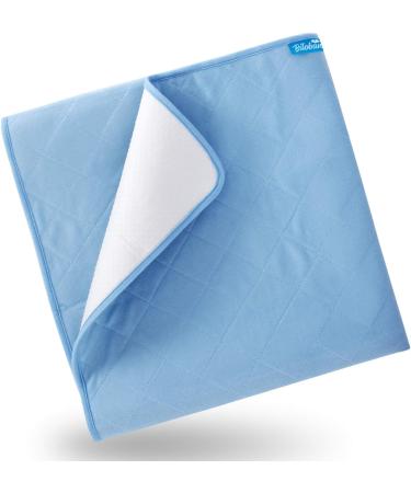 Non-Slip Waterproof Hospital Bed Pad 34x76 Inch - Washable Incontinence Cover for Kids, Elderly, Seniors - Single Blue Mattress Protector - Buy Online on GoSupps.com