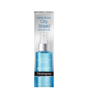 Neutrogena Hydro Boost City Shield Replenishing Facial Mist Gel with Hydrating Hyaluronic Acid and Antioxidants, Non Comedogenic, 3.3 fl. oz