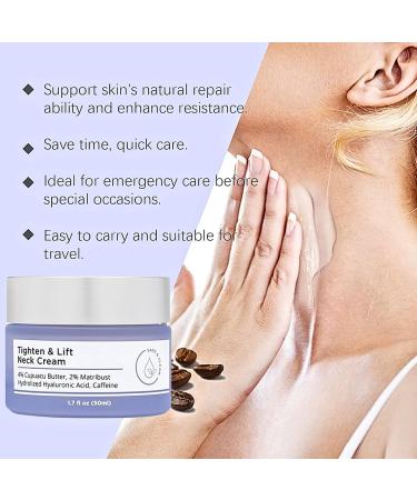 2024 New Pure Tighten and Lift Neck Cream Neck Tightening Cream With Hyaluronic Acid Neck Firming Cream for Tightening Sagging Skin Neck Wrinkle Cream Neck Line Remover Even Skin Tone - Buy Online on GoSupps.com
