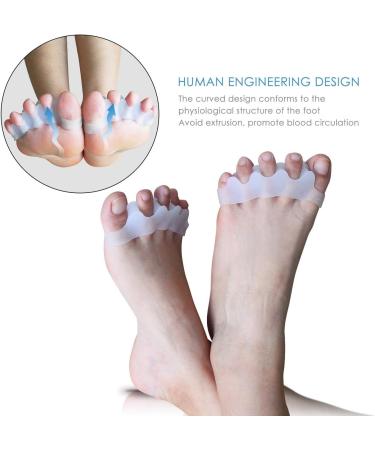 4 Silicone Toe Spreaders for Hallux Valgus & Hammer Toe Relief | Best Foot Pain Solutions - Buy Online on GoSupps.com