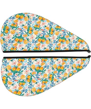 Hair Towel Wrap - Fast Drying Towel Turban with Button | Colorful Fruits | Perfect for Quick Hair Drying - Buy Online on GoSupps.com