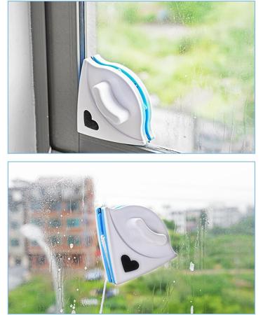 Yissone Magnetic Window Cleaner Double Side Glass Washing Cleaning Tool Window Cleaning Equipment Window Cleaner for High- Rise Window Cleaning Anti Drop Scratch Free and Water Storage (3-8mm Thick) Blue - Buy Online on GoSupps.com
