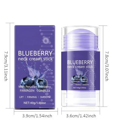 New Cover Blueberry Neck Cream Stick 2 Packs Antioxidant-Rich Firming Balm for Neck Lines & Wrinkles Hydrating Portable Skincare Lightweight Non-Greasy Formula for Daily Use - Buy Online on GoSupps.com