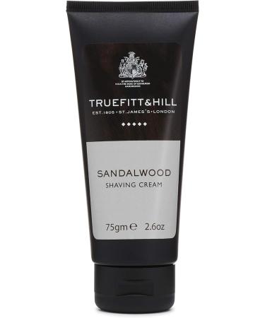 Truefitt & Hill Sandalwood Shaving Cream (Travel Tube) - 75g | Premium Luxury Shaving Cream for Smooth Shaves | Buy Online Internationally - Buy Online on GoSupps.com