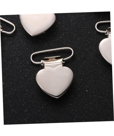 60 pcs Supplies Fashion Silver Metal T Fasteners Buckle Cloth Bed Shaped Buckles Women Clamp Silver 3.5*2.5cm - Buy Online on GoSupps.com