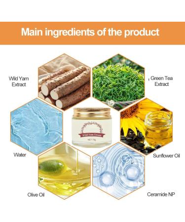 Wild Yam Cream Organic Wild Yam Cream Wild Yam Cream Organic For Hormone Balance Wild Yam Root Cream Skin Moisturizer Wild Yam Cream Botanical Balancing Body Cream 70g - Buy Online on GoSupps.com