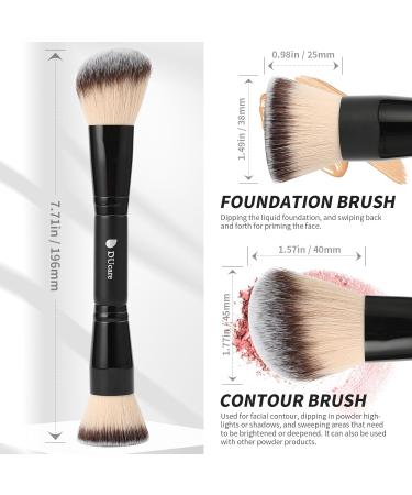 DUcare Double Ended Foundation Brush - Perfect for Liquid Powder & Cream Makeup Blend Like a Pro - Buy Online on GoSupps.com