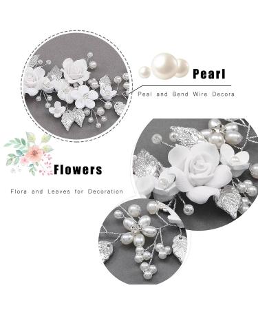 WiDream Silver Crystal Headband | Elegant Flower Leaf Headpiece | Wedding Hair Accessories for Brides Women & Girls - Shop Now! - Buy Online on GoSupps.com
