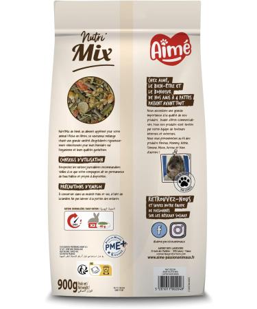 Aime - NUTRI'MIX - Dwarf Rabbit Food - Variety Mix for Dwarf Rabbit Supplementary Food - Contains Fibers and Vitamins - Bag o - Buy Online on GoSupps.com