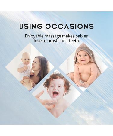 3PCS YAFIYGI Baby Finger Toothbrush Set | 100% BPA Free Teething Cleaning | Soft Babies Massager for Healthy Oral Habits | Infant & Toddler Teeth Brush - Buy Online on GoSupps.com