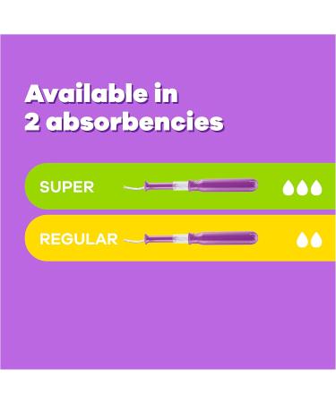 Tampax Radiant Pocket Tampons Plastic Applicator Regular Absorbency 14 Count - Buy Online on GoSupps.com