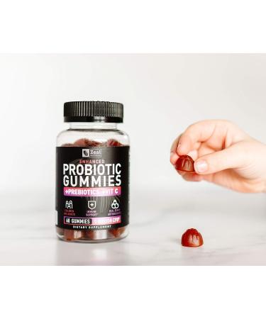 Probiotic Gummies for Adults and Kids (60 Count | 5 Billion CFU) w/Organic Berry Antioxidants & Vitamin C for Immune Support and Digestion gummy- Prebiotics and Probiotics for women Gummies - Buy Online on GoSupps.com