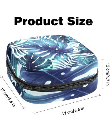 Buy Portable Women's Binding-Up Bags | Menstrual Cup & Insert Bags for Teens - Tropical Palm Leaves Design - Buy Online on GoSupps.com