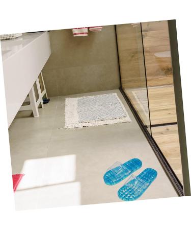 MAGICLULU 2 Pairs Slippers Quick Drying Shower Slippers Green Home Indoor Slippers Non Dorm Shoes Gym Foot Spa Soak Tub Shower Footware Massaging Travel Pvc Household Plastic Barrel 28x10.3cm 11x4pcs Bluex4pcs - Buy Online on GoSupps.com