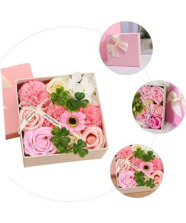 TOPBATHY 3 Boxes Carnation Soap Flower Valentine Flower Bouquet Bouquets for Wedding Immortal Rose Gift Faux Floral Rose Bouquet Artificial Paper Gift Box Pinkx3pcs 15x15x8cmx3pcs - Buy Online on GoSupps.com