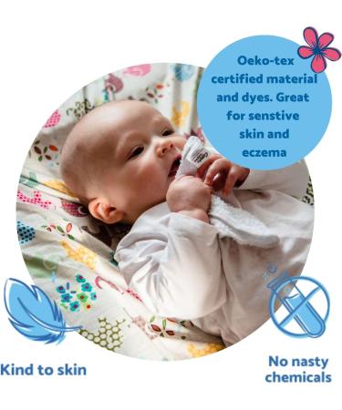 Cheeky Wipes Reusable Baby Wipe Kit - 25 Washable Bamboo Terry Cloth Wipes with Fresh and Mucky Soaking Boxes & Essential Oil Solutions - Bamboo (White) - Buy Online on GoSupps.com