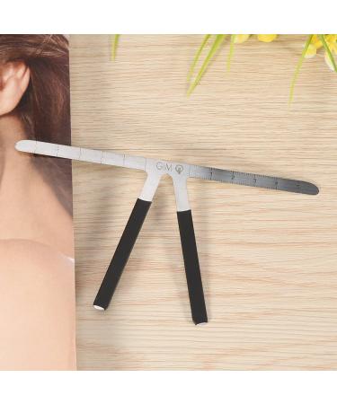 Eyebrow Drawing Shaping Template Eyebrow Ruler with Scale Practical Three Points Positioning Eyebrow Makeup Aid Accessories Reusable Eye Brow Measurement Tool Made of Alloy - Buy Online on GoSupps.com