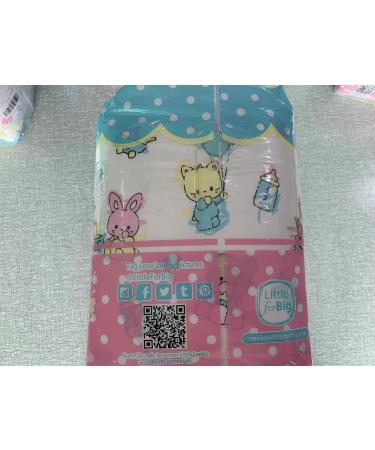 LittleForBig Adult Brief Diapers - 10 Pack ABDL Printed Baby Cuties in Pink | International Shipping Available - Buy Online on GoSupps.com