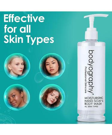 Bodyography Blanc Pump Bottle - Deep Moisture Body Wash & Hand Soap for Dry Skin | Shop Internationally - Buy Online on GoSupps.com
