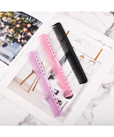 MEISH 3 Pieces Cutting Comb Hair Fine Tooth Comb Standard Teeth Clipping Comb Hair Styling Comb for Hair Barber Salon Hair Care Tools(3 Color) - Buy Online on GoSupps.com