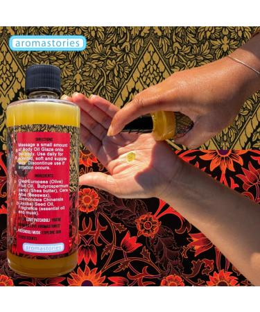 Buy Body Oil Glaze - Patchouli Musk 4oz | Luxurious Moisturizer with Essential Oils - Highly Fragrant Skin Conditioner - Buy Online on GoSupps.com