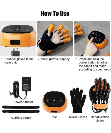 Self-Training Rehabilitation Robot Gloves for Stroke Recovery | Adjustable Hand Rehab Device for Hemiplegia | Right XXL Finger Training & Heating Function - Buy Online on GoSupps.com