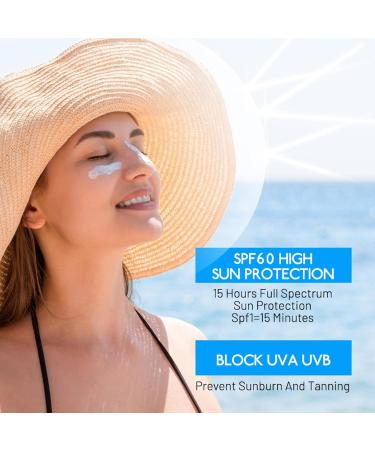  Raxove Sunscreen Lotion - Facial Isolation SPF 60 PA+++ - Broad Spectrum Waterproof Sunscreen - 50 ml - Ultra Light Oil Control Facial Care - Sports Sunscreen for - Buy Online on GoSupps.com