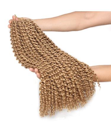 Xtrend 6 Packs 18 Inch Passion Twist Hair - Bohemian Water Wave Braiding Extensions | Itch-Free Synthetic Fiber | Hot Water Setting - Brown Curly Crochet Hair - Buy Online on GoSupps.com