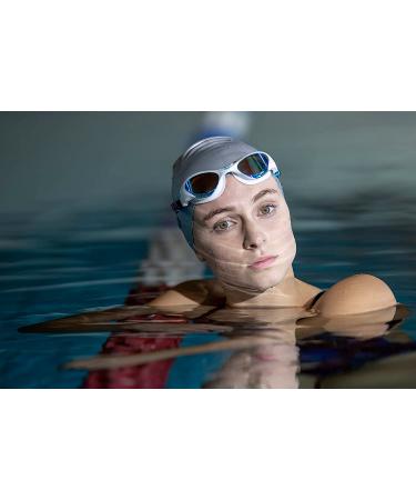 Arena Unisex Silicone Swim Cap for Adults - Training and Racing | 100% Silicone, Wrinkle-Free, Black/Silver - Buy Online on GoSupps.com