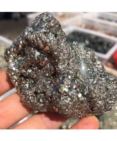 Gift for Family 1pc 200-600g Natural Iron Pyrite Cluster Crystal Stone Rough Display Specimen Minerals Natural Quartz Crystals Decoration Lucky Stone Home Goods (Size : 300-400g) - Buy Online on GoSupps.com