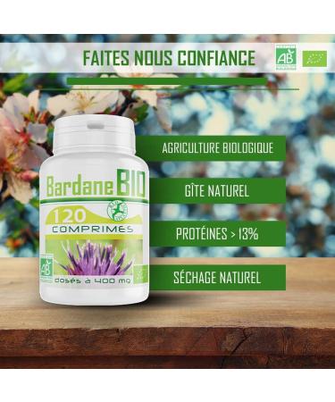 Organic burdock - 400 mg - 120 tablets - Buy Online on GoSupps.com