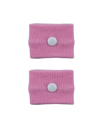 1 Pair Motion Sickness Wristbands Natural Nausea Relief Bands for Kids &Adults Anti-Nausea Wristbands for Car Sea Sickness Travel Sickness Pregnancy Morning Sickness (Pink)