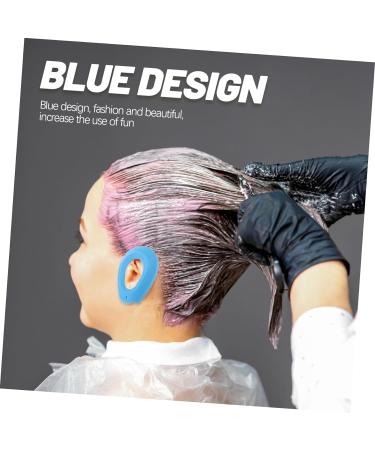 MAGICLULU 2 Pairs Ear Covers for Showering Shower Ear Cap Ear Covers for Hair Dryer Silicone Hair Dye Hair Coloring Ear Cover Ear Protectors Water Plaster Make up Men and Women 7.5x5cm Blue - Buy Online on GoSupps.com