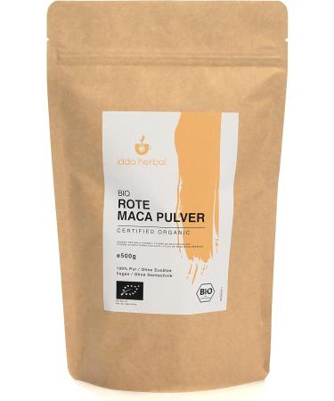Buy Organic Red Maca Powder from Peru (500g) - 100% Pure Vegan & Natural | MacaWurzel MacaPulver - Buy Online on GoSupps.com