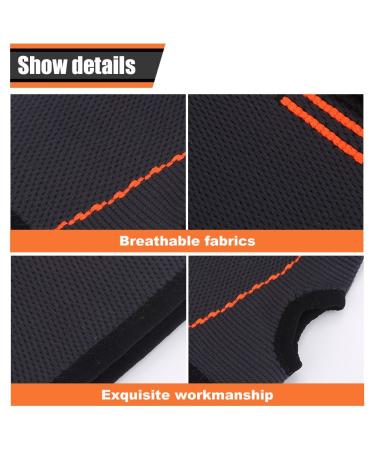 Buy Pwshymi Black-Orange Wrist Brace | Durable Sports Support with Hook & Loop Strap - Ideal for Athletes | International Shipping Available - Buy Online on GoSupps.com