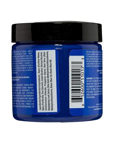 Manic Panic Bad Boy Blue Hair Dye 118ml - Vegan Cruelty-Free Semi-Permanent Hair Color (1 Pack) - Buy Online on GoSupps.com