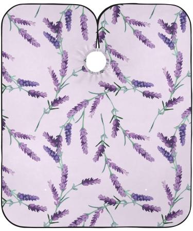 Buy Waterproof Barber Cape - Lavender Purple & Cheetah Haircut Bib for Men & Women | Unisex Hair Cutting Cape - Fast Worldwide Shipping - Buy Online on GoSupps.com