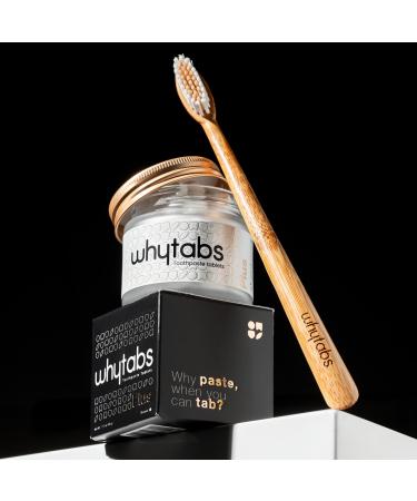 Whytabs Plus Chewable Toothpaste Tablets - Formulated with 5% Nano Hydroxyapatite Toothpaste Tablets - Nano Mint Tabs Zero Waste Mint Flavor with Fennel While Providing a Smooth (70 Units)