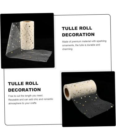 ABOOFAN 3 Rolls Christmas Scarf Dinner Table Decor Mesh Ribbon Diy Wrapping Tulle Star Yarn - Buy Online on GoSupps.com