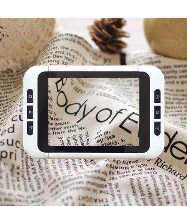 Portable Digital Magnifier Electronic Reading Digital Magnifier Aids 3.5'' Handheld Low Vision Aids Electronic Magnifier for Reading Writing Viewing Maps Books