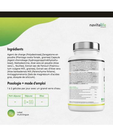 Powerful Slimming Detox. Elimination of toxins. Volume reduction colon cleansing. Aloe Vera Capsules + Zenoui - Buy Online on GoSupps.com