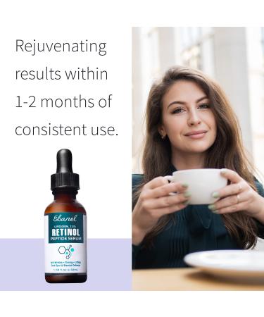 Ebanel 2.5% Retinol Serum with Hyaluronic Acid & Vitamin C - Anti-Aging, Pore Minimizer, Reduces Wrinkles & Dark Spots 1.08 Fl Oz - Buy Online on GoSupps.com