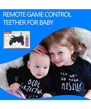 Remote Game Control Teething Toy for Babies 0-12 Months | Silicone Game Controller Teether for Gamer Parents | Baby's First Valentines Day Gift - Buy Online on GoSupps.com