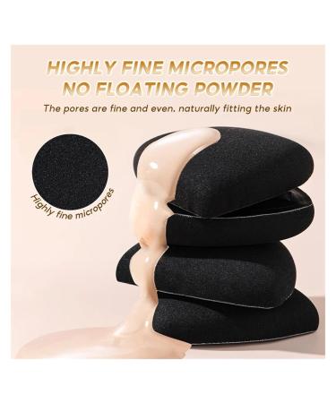 Air Cushion Puff Soft Concealer - Elastic Marshmallow Triangle Sponge - Black Cosmetic Foundation Powder Puff | International Shipping - Buy Online on GoSupps.com
