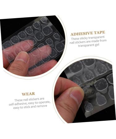 Beatifufu 20 Sheets Double Sided Adhesive Nail Stickers Transparent Tape Nail Decals for Nail Art Clear Tape Clear Double Sided Tape Double Sided Tape Clear Gummed Paper 8x6cm Transparent - Buy Online on GoSupps.com
